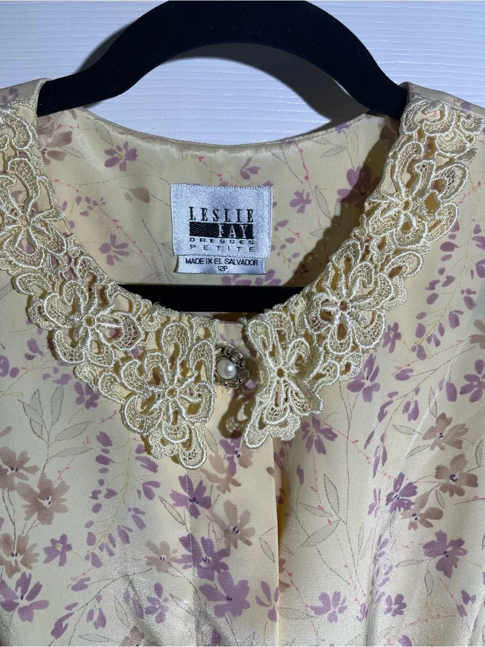Leslie Fay Vintage Cottagecore Floral Pleated Dress with Matching belt EVC Sz 12 - Picture 3 of 7